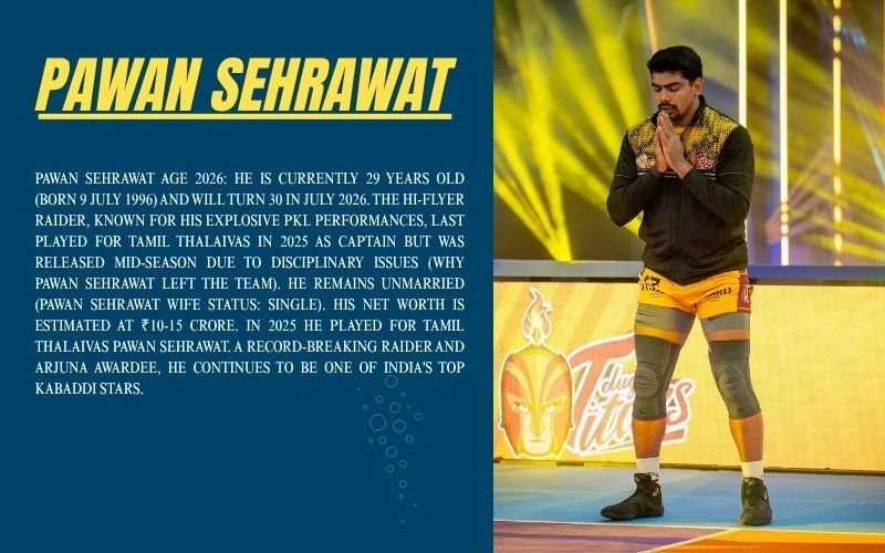 Pawan Sehrawat Age 2026: Hi-Flyer Kabaddi Legend’s PKL Story Pawan Sehrawat Age